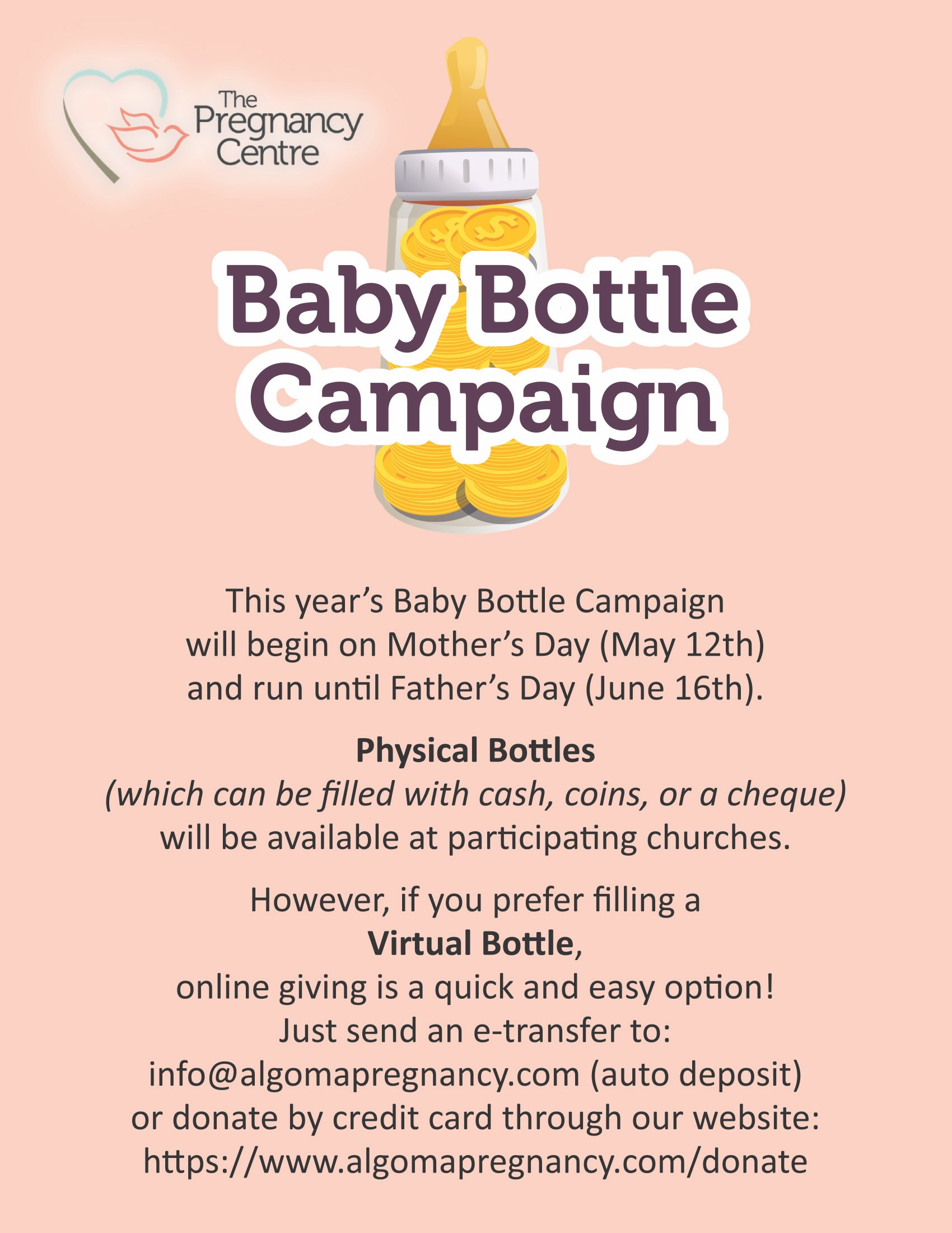 The Pregnancy Centre Bottle ad vertical